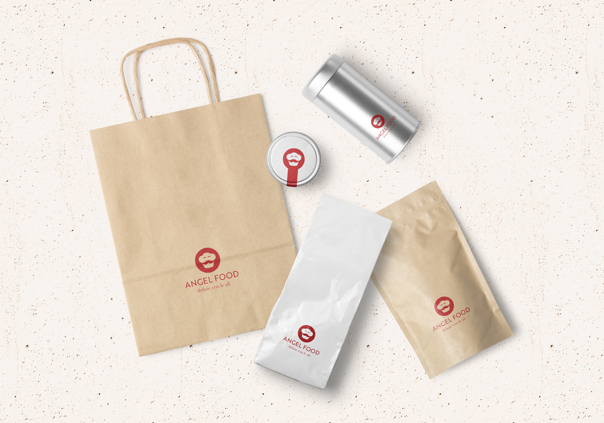 Angel Food: il marchio applicato su vari pack.