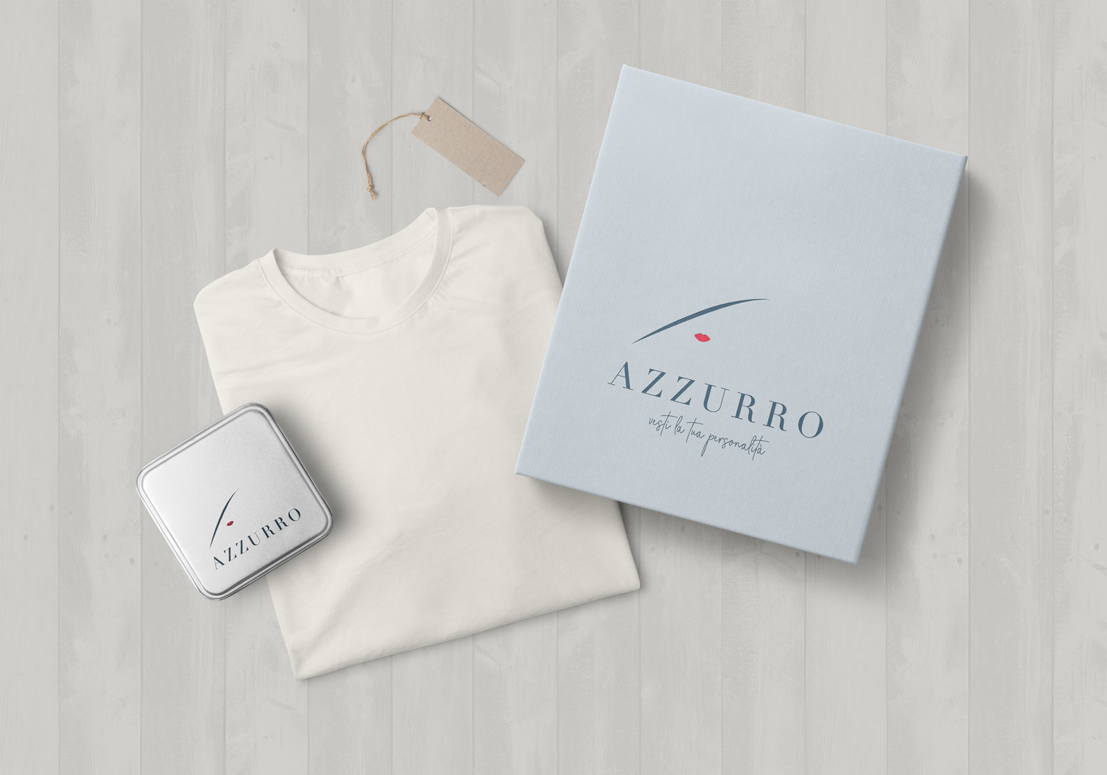 Azzurro: progetto di rebranding del negozio di Chiavenna | Playdesign
