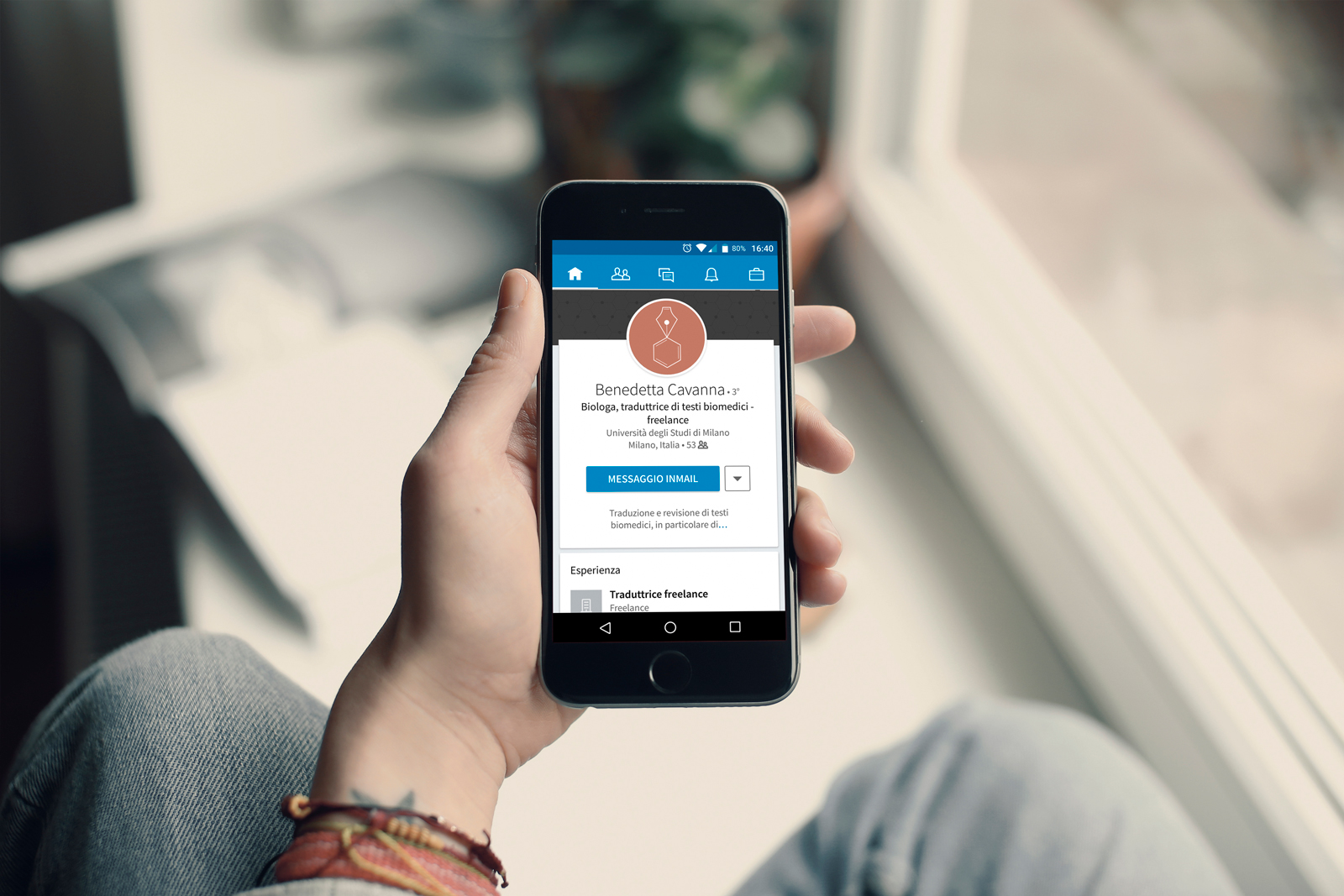 Profilo LinkedIn di Benedetta Cavanna