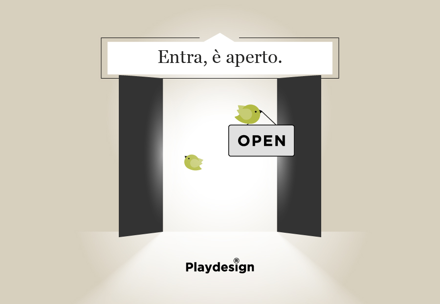 Entra, è aperto.