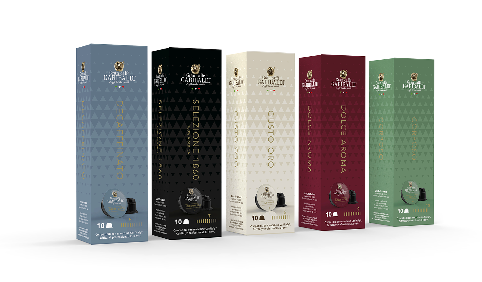 Gran Caffè Garibaldi: capsule compatibili Caffitaly - la gamma