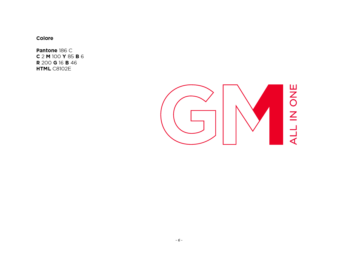 Il marchio GM1 all-in-one: linee guida.