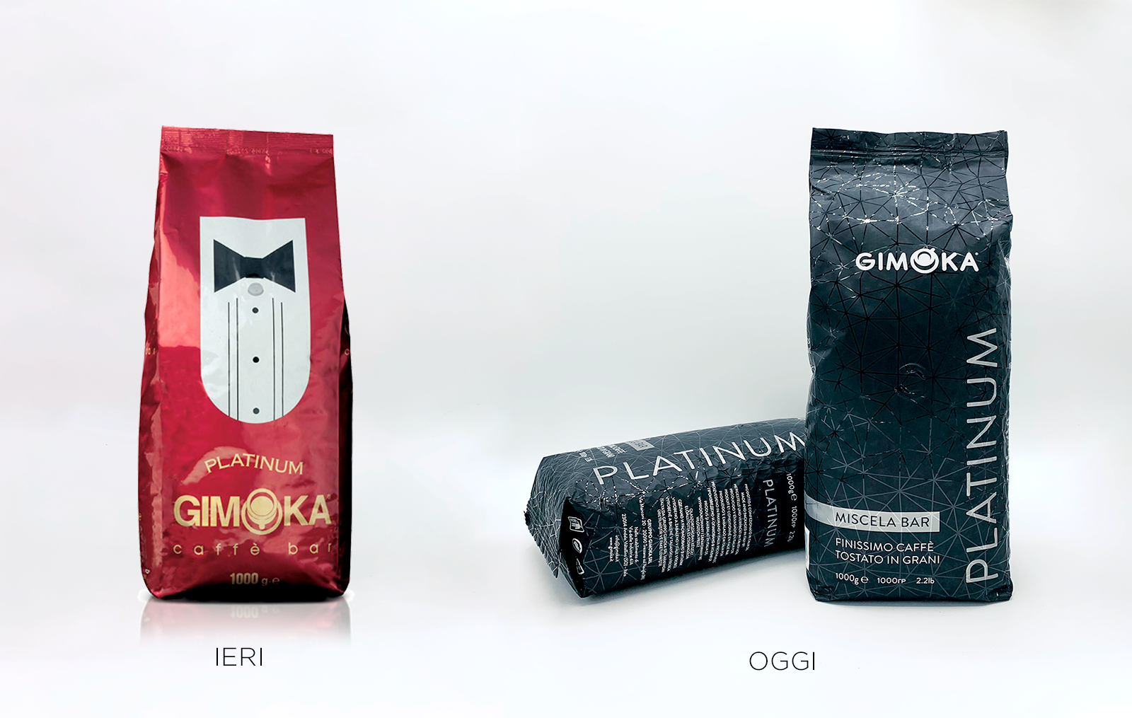 Redesign Gimoka Linea Bar Platinum ieri e oggi
