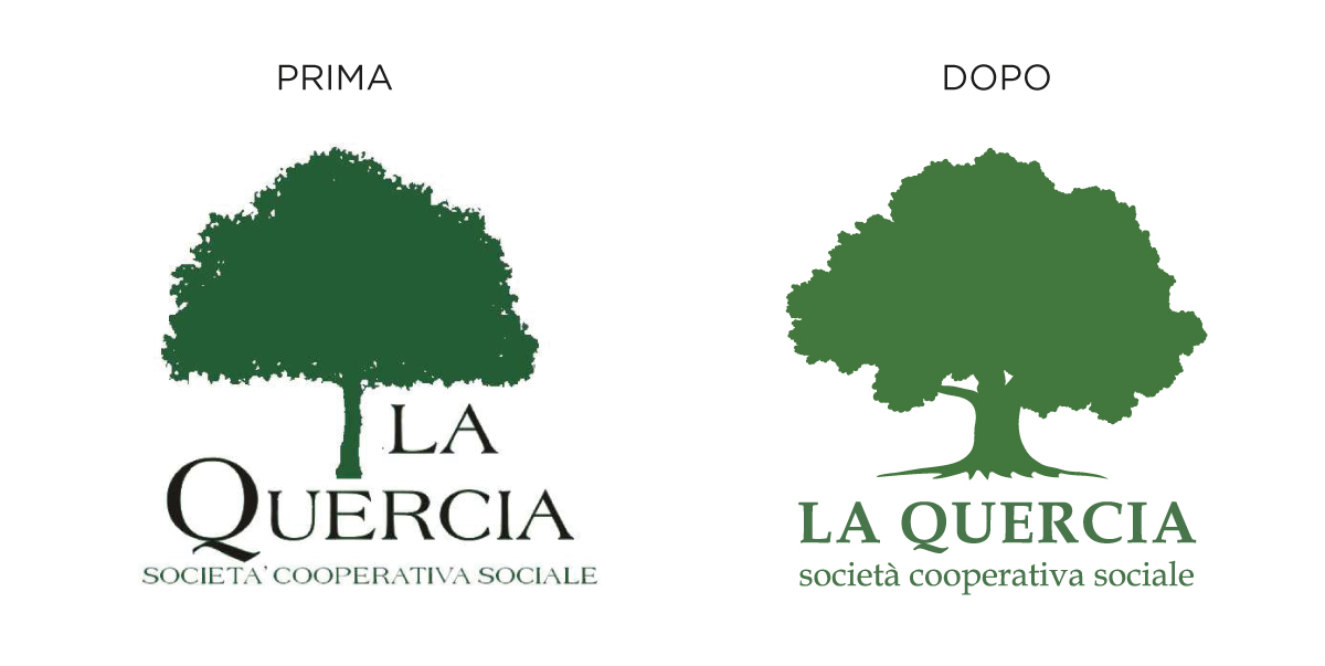 Restyling marchio La Quercia