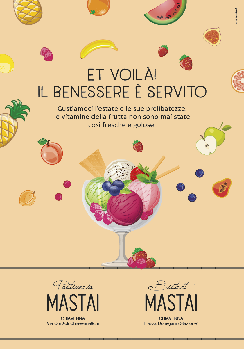 Pasticceria Mastai: adv gelato di frutta