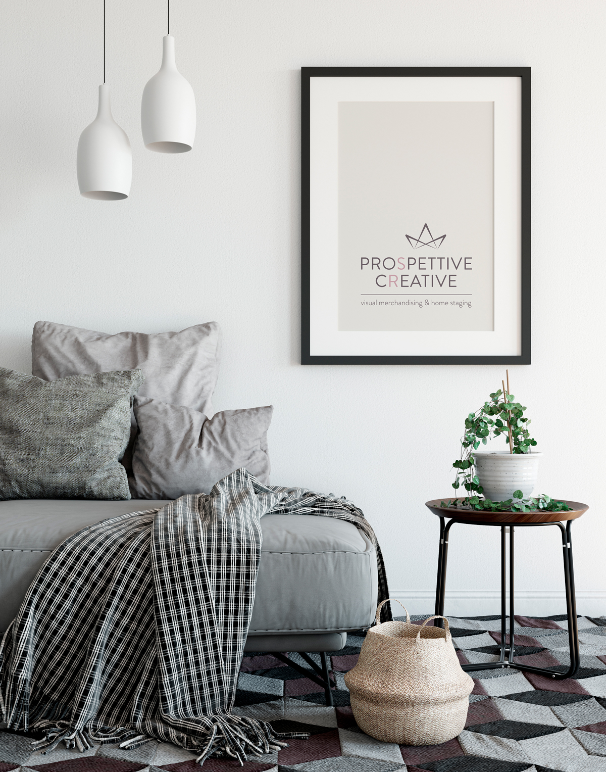 Marchio di Prospettive Creative rappresentato in una situazione si Home staging.